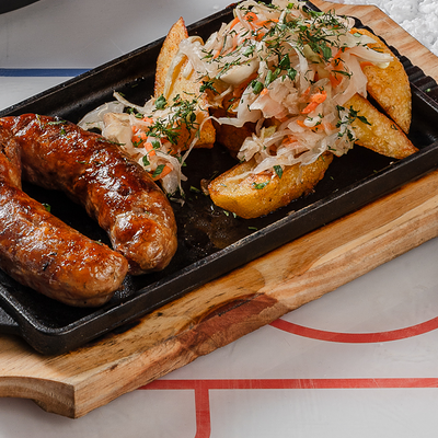 Купаты с пряным картофелем в Ермолаевъ спорткомитет по цене 495 ₽