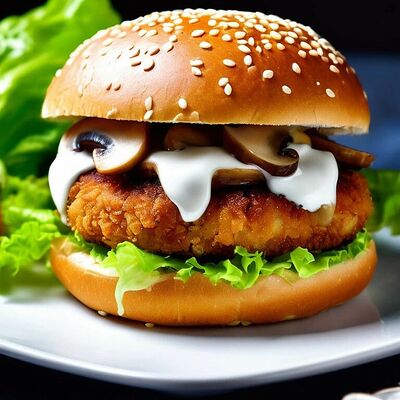 Чикенбургер с грибами в Царь-еда по цене 365 ₽