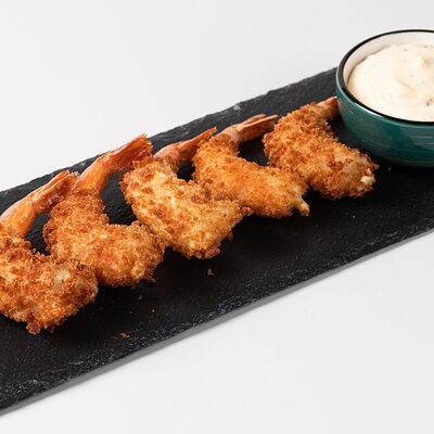 Креветки фри с соусом 5 шт в Hungry Wolf Bar по цене 675 ₽
