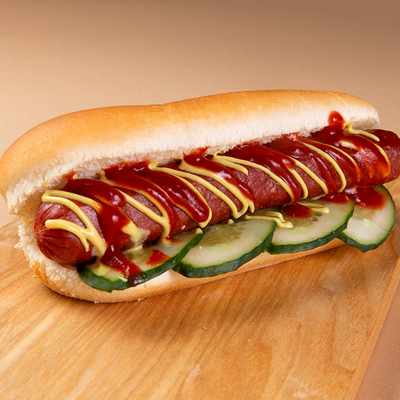 Хот-дог с говяжьей колбаской в Handy Place по цене 295 ₽