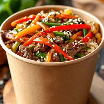 Рис с говядиной в ПиЦЦунда Море начинки по цене 490 ₽