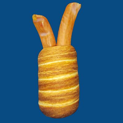 С колбасками кабаносси средний в Трдельник по цене 450 ₽