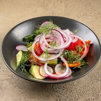 Салат из Кубанских овощей с ароматным маслом в У рыбака