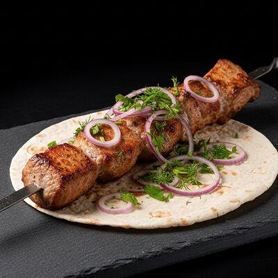 Шашлык из свинины в Holy salt Шаурма Шашлык по цене 607 ₽