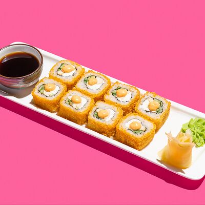 Ролл темпура с курицей терияки в Kiss по цене 240