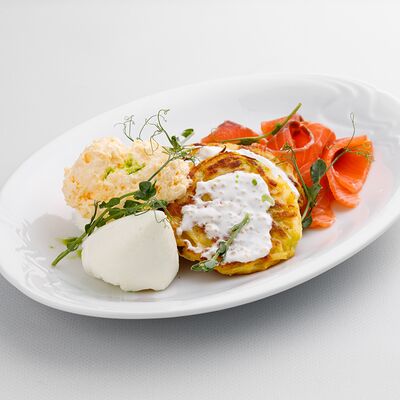 Картофельный драник с лососем в Letto по цене 1450 ₽