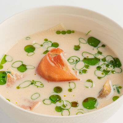 Суп с пармой и орзо в Morricone pizza & wine по цене 690 ₽