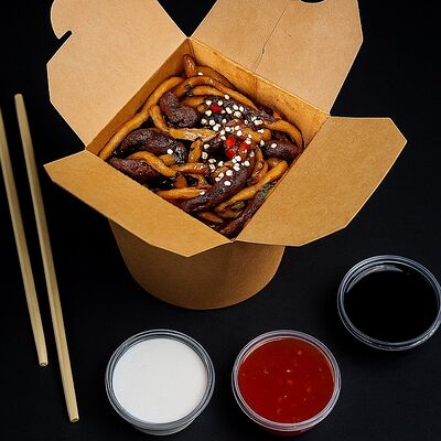 Да! Ёж! Вок! (с говядиной) в Да! Ёж! Пицца! по цене 680 ₽