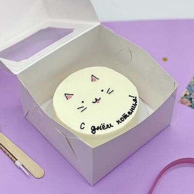 Бенто-торт с котиком на день рождения в Cosmo Сakery по цене 2300 ₽
