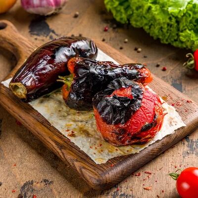 Овощи на углях в Raxat Halal по цене 300