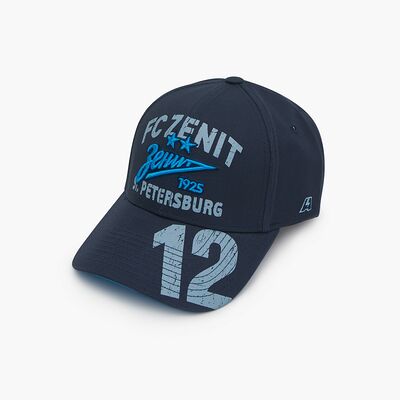Бейсболка Зенит с номером 12 в Атрибутика ФК Зенит по цене 2199 ₽
