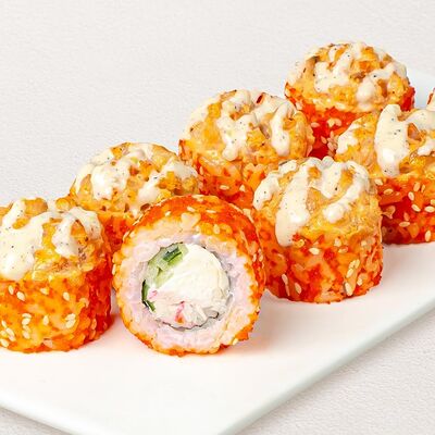 Ролл Нежная креветка с крабом в Суши Wok по цене 699 ₽