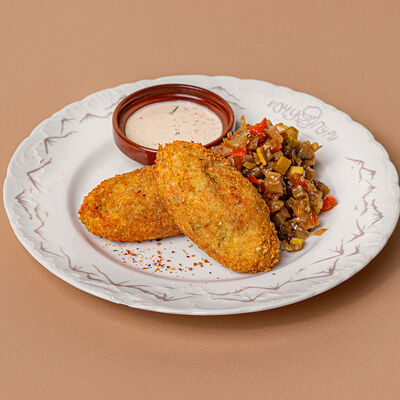 Котлетки рыбные с лососем и судаком в Хочу пури по цене 715 ₽