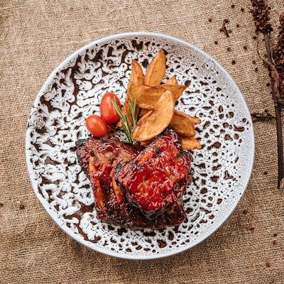 Свинина на ребре в Кафе-парк Теремок по цене 495 ₽