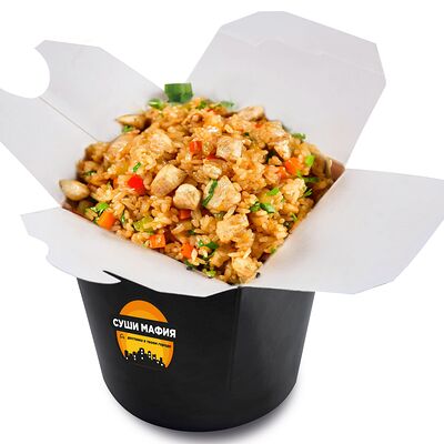 Вок Рис с курочкой острый в Суши мафия по цене 570 ₽