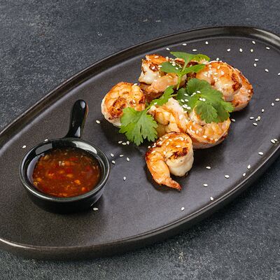 Креветки на гриле в FatBoy PUB по цене 960 ₽