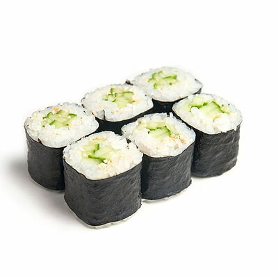 Мини-ролл с огурцом в Некруглая пицца и роллы по цене 176 ₽