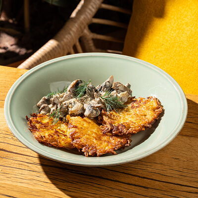 Драники бефстроганов в Сыроварня по цене 950 ₽