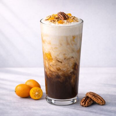 Капучино Пекан-Кумкват в Lo-Fi Coffee по цене 380 ₽
