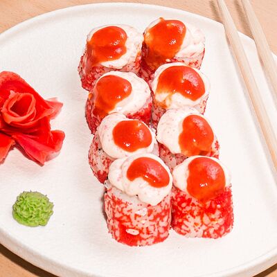 Запеченный ролл Манчестер в Суши Море Мото по цене 389 ₽