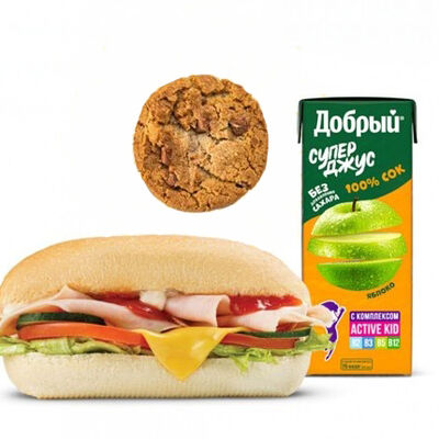 Детский набор в Subway по цене 410 ₽