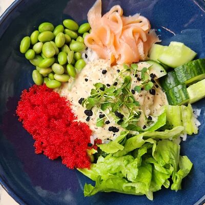 Поке с лососем в Территория вкуса по цене 590 ₽