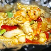 Морепродукты, тушенные с овощами в Panda Express