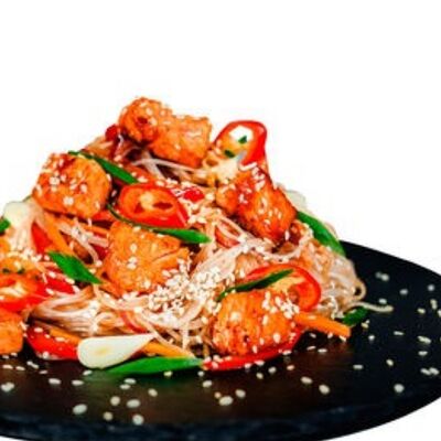 Лапша рисовая с лососем в Багс Банни от кафеМафия по цене 510