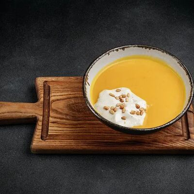 Тыквенный крем-суп с пармезаном в Техникум по цене 550 ₽