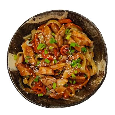 Жареная лапша со свининой в KOBE ramen по цене 570 ₽