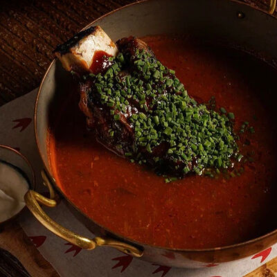 Солянка с Воронежский ребромв Гусь в яблоках по цене 930 ₽