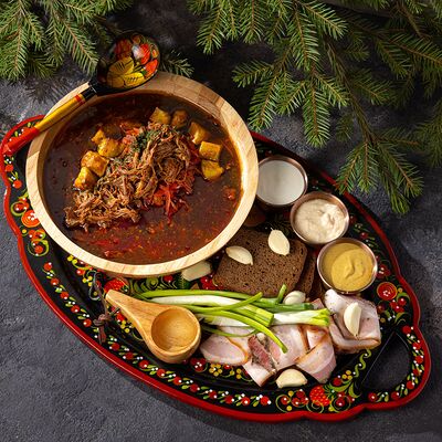 Мощный борщ в Пилигрим по цене 2500 ₽