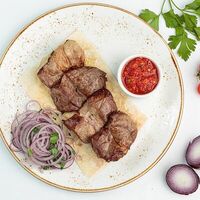 Шашлык из cвинoй мякоти в Строгинская гавань