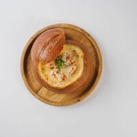 Сырный суп с копченостями в Фабрика