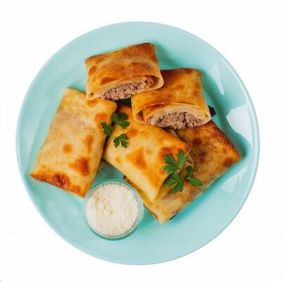 Блинчики с мясом и пармезаном в Азбука Вкуса Экспресс Меню по цене 198 ₽