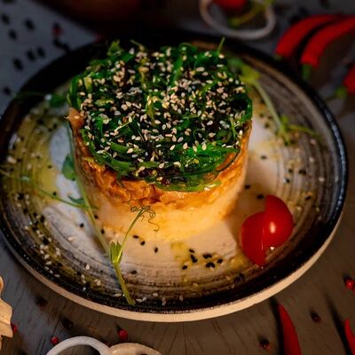 Курица с чуккой и рисом в Новые Лица по цене 700