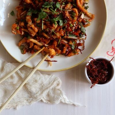 Свинина Верёвочка с острым перцем в Облака Китая по цене 870 ₽