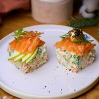 Оливье с форелью в Есть Today