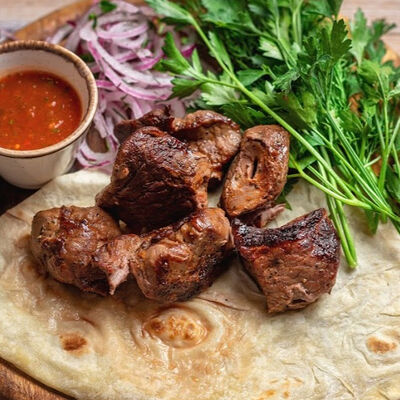 Шашлык из баранины мякотьв Тройка по цене 890 ₽