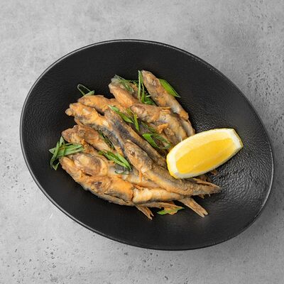 Жaреная хамса с лимоном в Большая рыба по цене 230 ₽