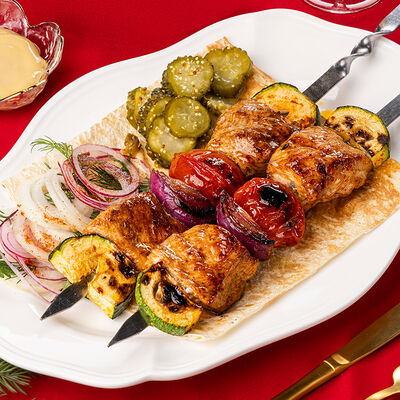 Шашлык праздничный из индейки в Урюк по цене 750 ₽