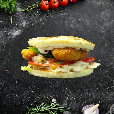 Ламбургер Курица-грибы в Epic Pizza - метровая пицца по цене 594 ₽