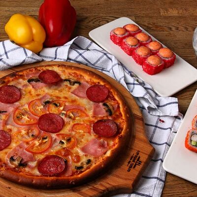 На двоих в Андеграунд Pizza & Sushi по цене 1092 ₽