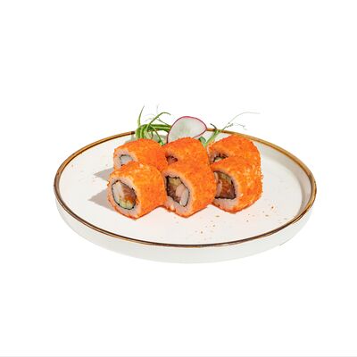 Ролл Калифорния с креветкой в Делюсь добром по цене 730 ₽