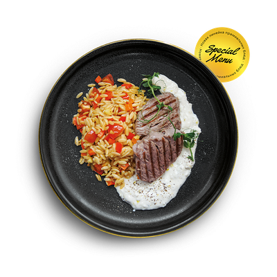 Лангет из вырезки с французским соусом и ризони в Prime по цене 529 ₽