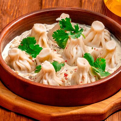 Патара хинкали в сливочно-грибном соусе в Хочу Пури по цене 510 ₽