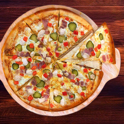 Пицца Mangal на тонком тестев WORLD MANGAL CLUB по цене 1190 ₽