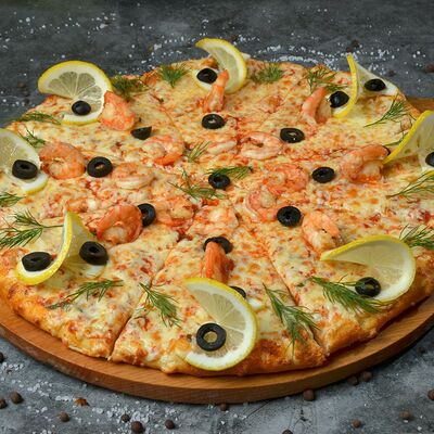 Пицца с креветками в Шашлычный дворик по цене 1338 ₽