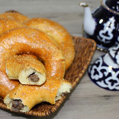 Бублик с мясом говядина в Бакинский Chef по цене 195 ₽