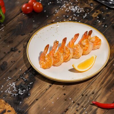 Шашлык из тигровых креветок 100г в Ресторан Мангал по цене 590 ₽